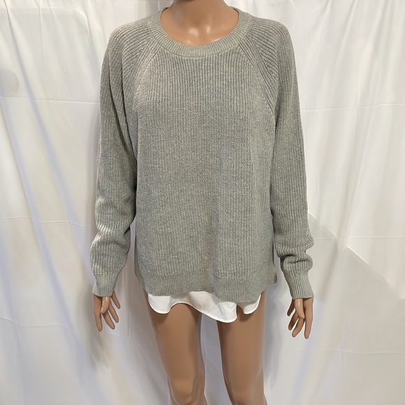 Lauren Ralph Lauren Layered Cable-Knit Sweater - Picture 7 of 8